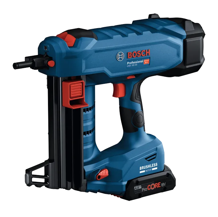 Cordless concrete nail gun Bosch GNB 18V-40 Solo 0° 13–40 mm