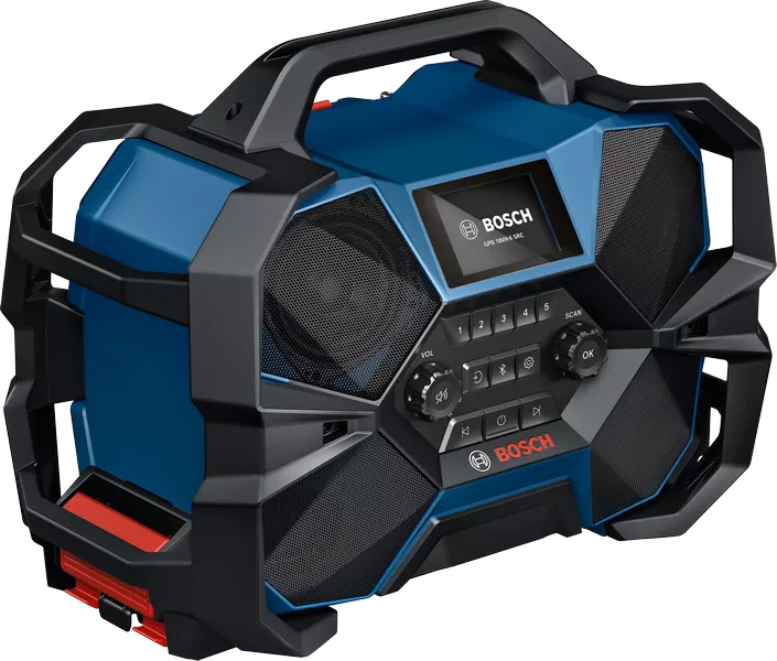 Bluetooth DAB+ radio Bosch GPB 18VH-6 SRC 4x6W+bass speaker 40W