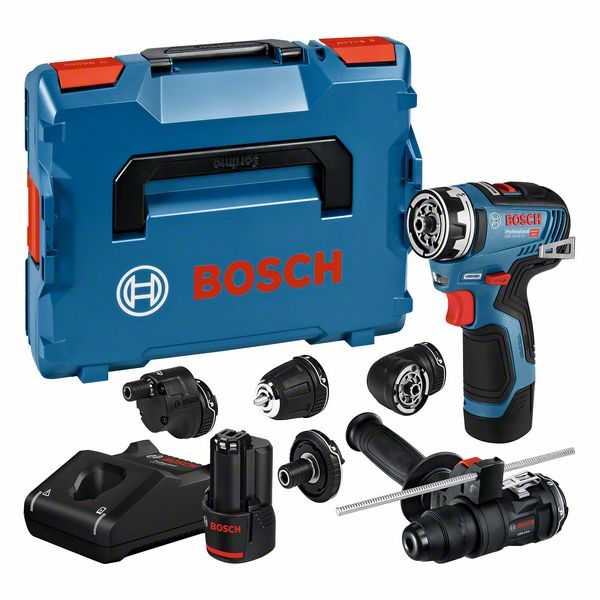 Akukruvikeeraja Bosch GSR 12V-35 FC FULL SET