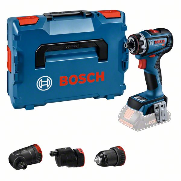 Cordless drill-screwdriver Bosch GSR 18V ​​- 90FC + 3 cartridges [06019K6203] solo