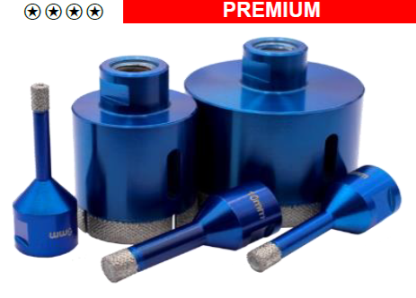 LEO blue diamond dry drill for ceramic plate M14 Ø68 mm