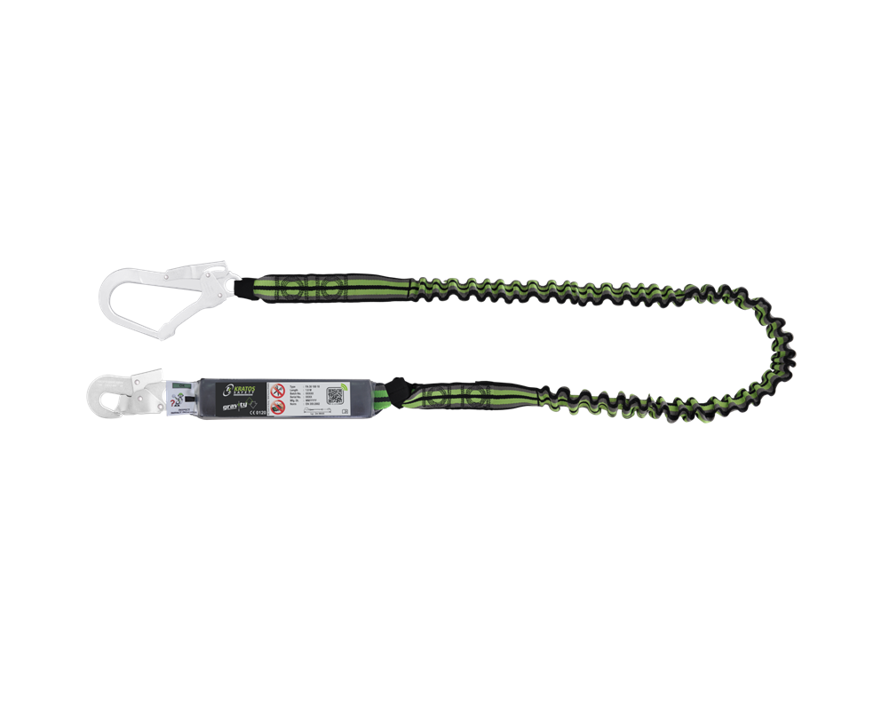 Kratos Hope 1 prong elastic security rope with large carabiner 2m