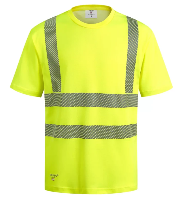 Pesso neon yellow T-shirt with reflectors, class 3