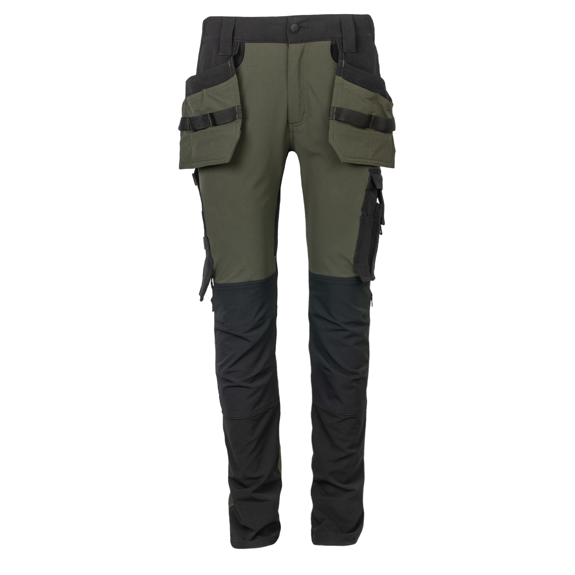 HW Hart stretch waist pants with hanging pockets