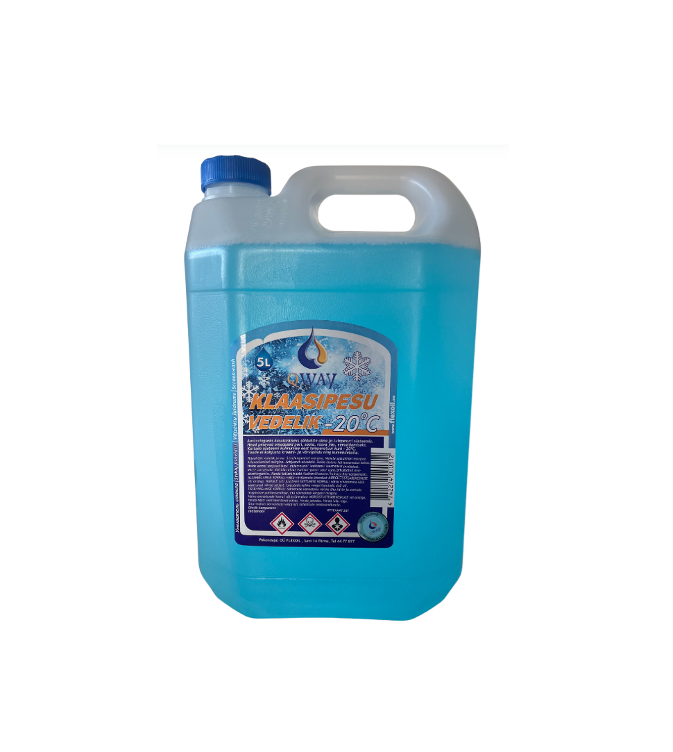 Odorless windshield washer fluid -20° 5L based on methanol intended for Jur persons