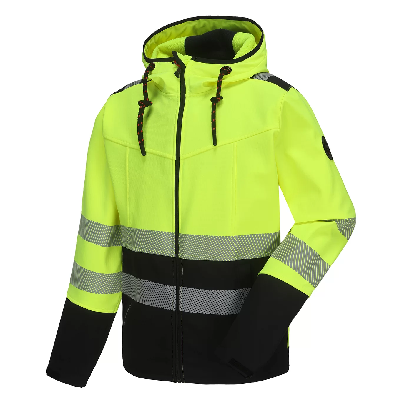 Pesso Leo hooded waterproof softshell jacket HIVIS class 2