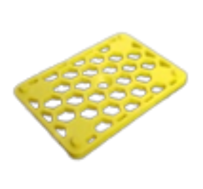 Mounting plate 50x75 - 3mm, 500 pcs in a bag, (24,000 pcs on a stand)