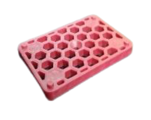 Mounting plate 50x75 - 5mm, 500 pcs in a bag (18,000 pcs on a stand)