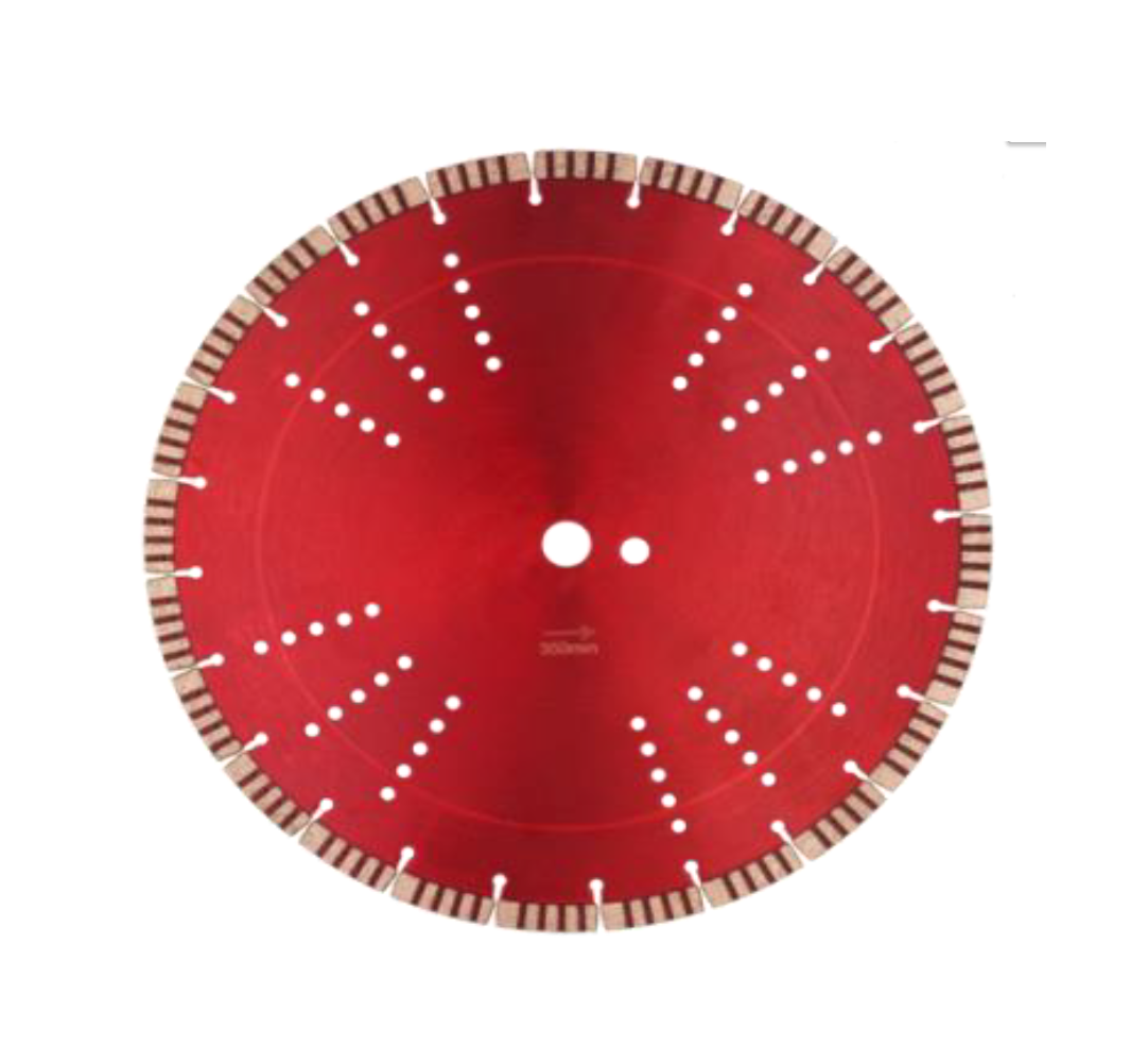 LEO diamond cutting disc, B25 for concrete 400x25.4, 28 turbo segments 3.4x12 mm