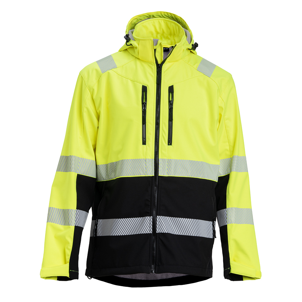 Vortex 927 HIVIS softshell jacket yellow/black